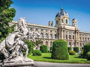 Natural History Museum with Park And Sculpture, Vienna, Austria