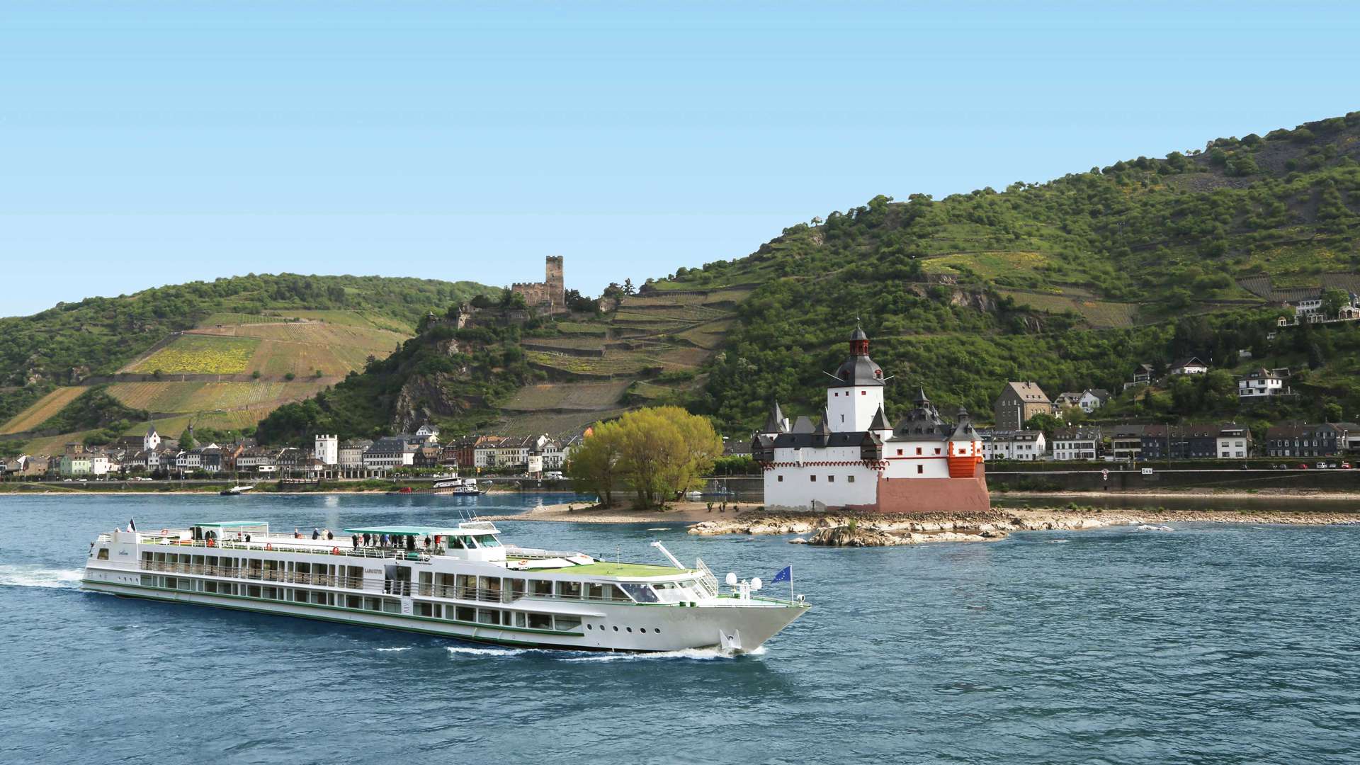 MS Symphonie Vessel, on the Danube
