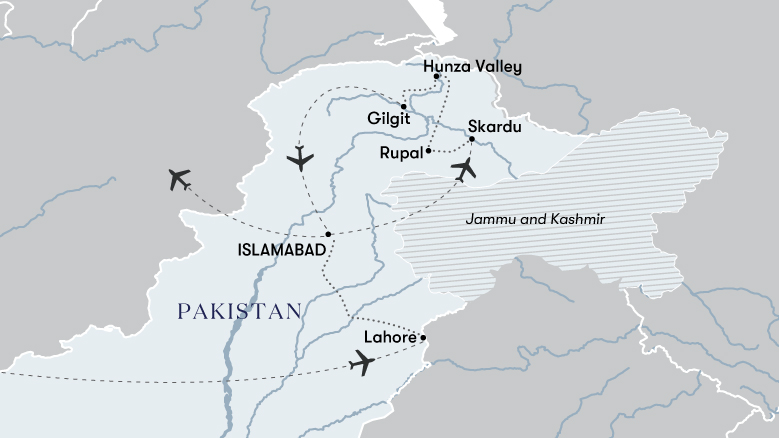 Mughal Mystics And Mountains Of Pakistan Map