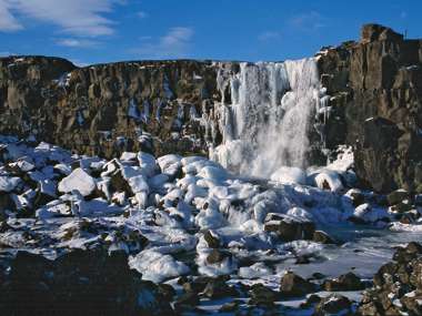 Oxara Waterfall, Thingvellir, Iceland
