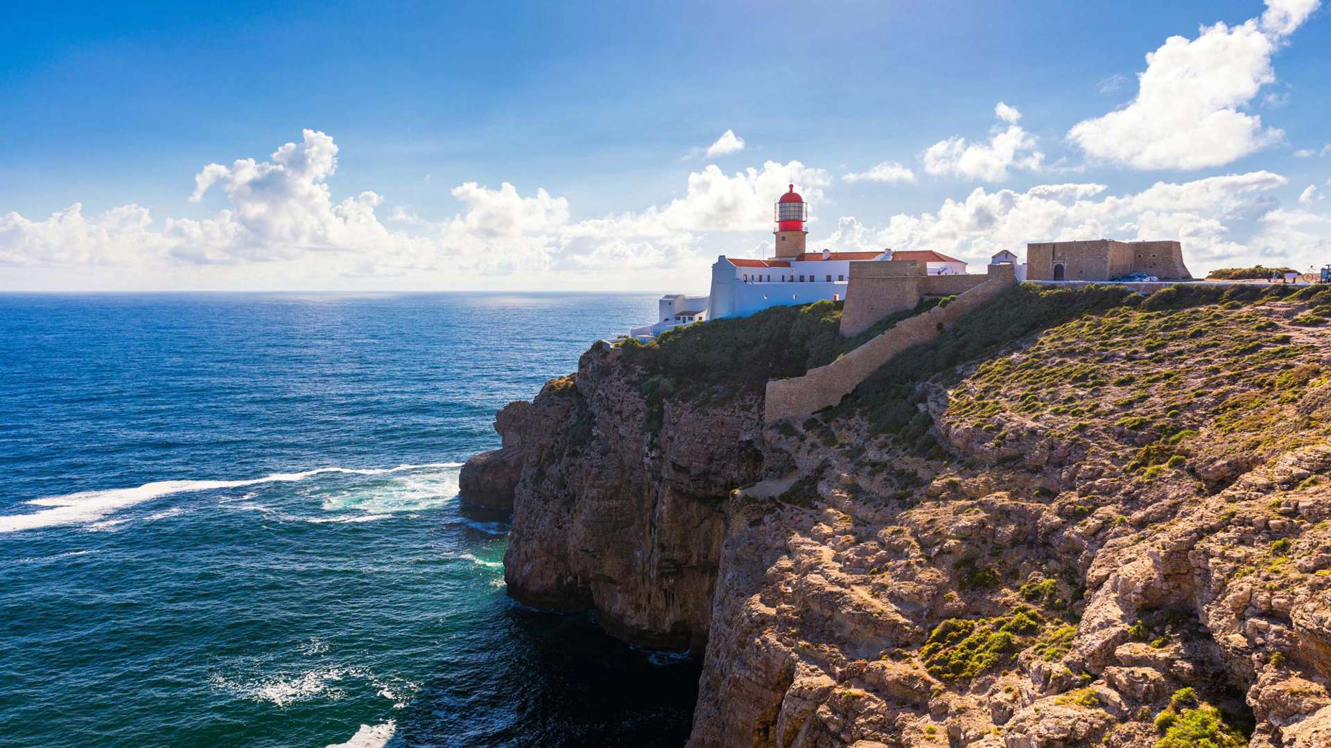 Cabo Sao Vicente Lighthouse Algarve Portugal Istock 1146671894