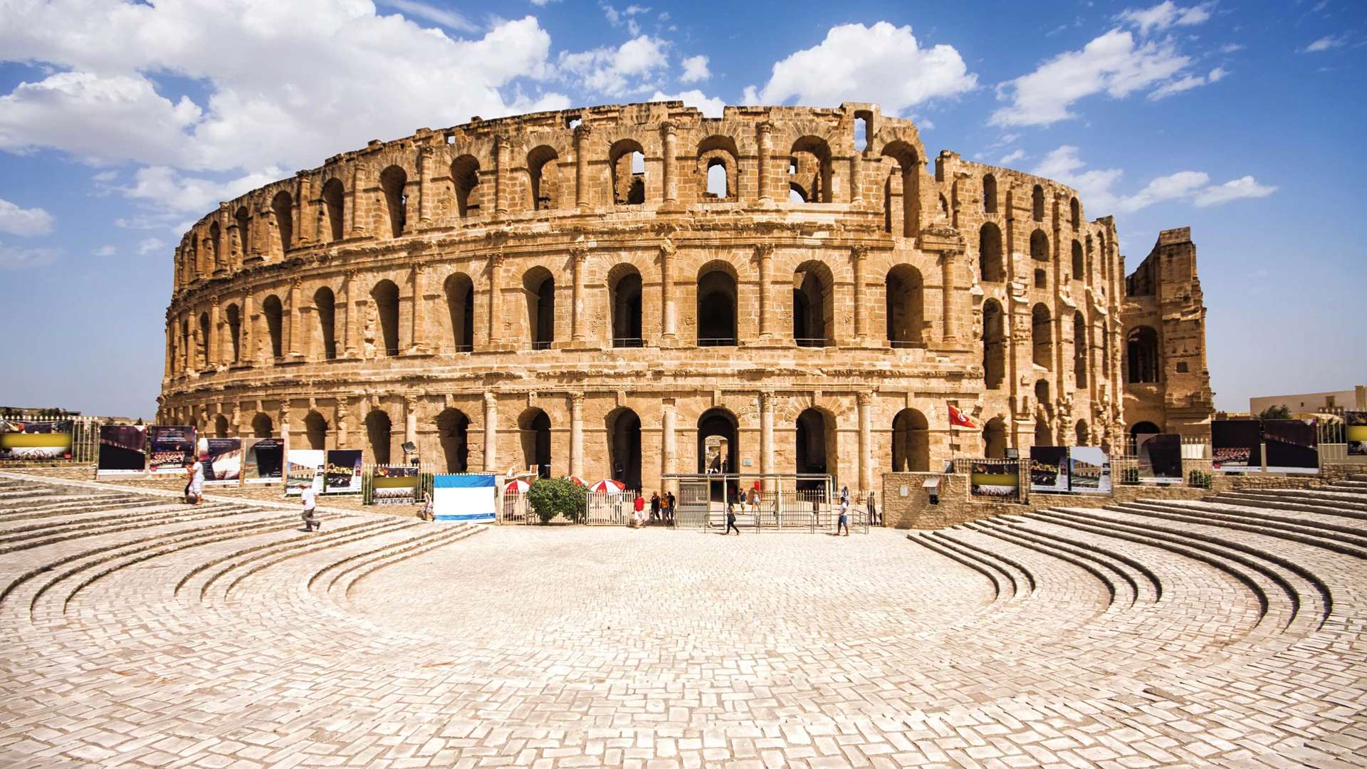 Ruins Of The Largest Colosseum In North Africa, El Jem, Tunisia