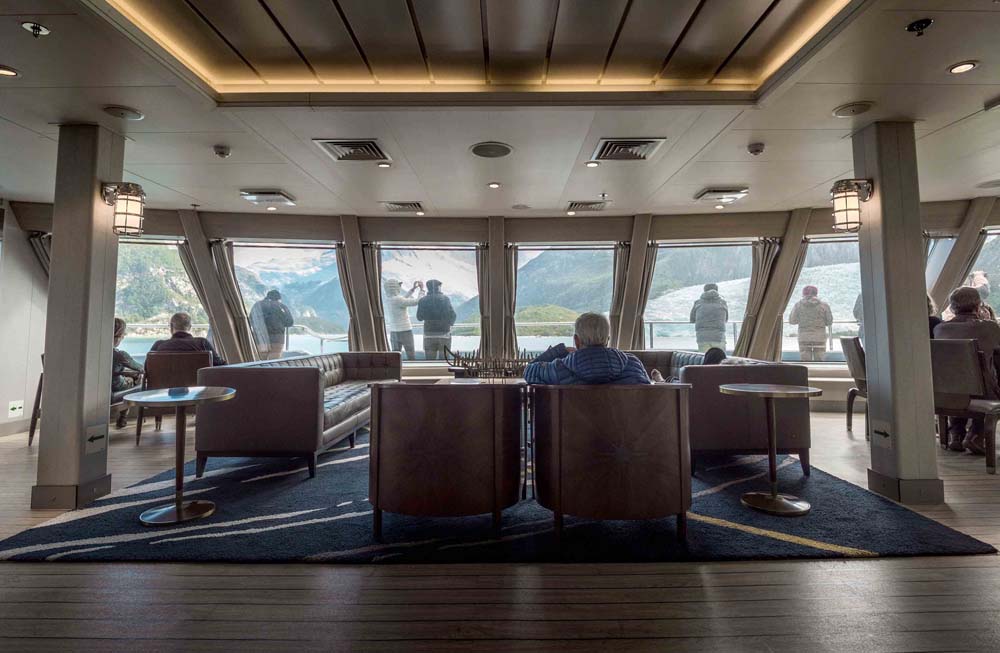 MV Ventus Australis Vessel, Loung with viewing balcony