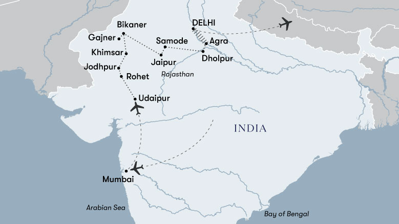Rajasthan Royals Map