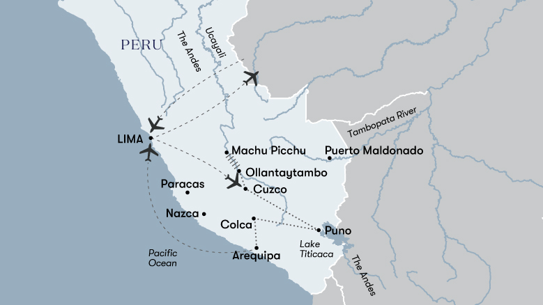 Lost World Of The Incas Festival Departure Map 2023