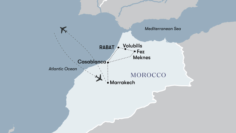 Highlights Of Morocco Map 2023