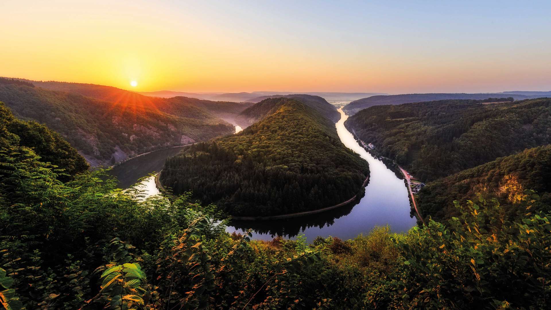 Saar River In Northeastern France And Western Germany
