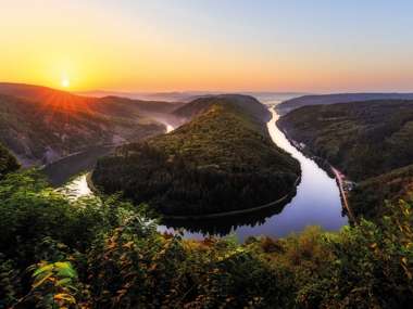 Saar River In Northeastern France And Western Germany