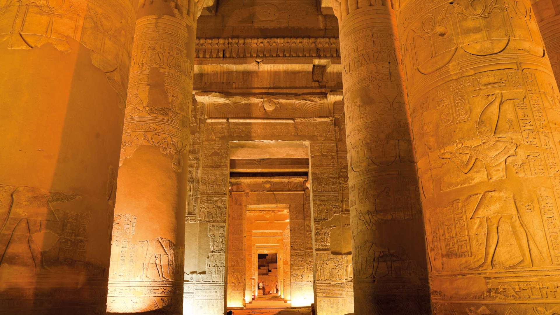 Column In Sobek Temple, Kom Ombo, Egypt