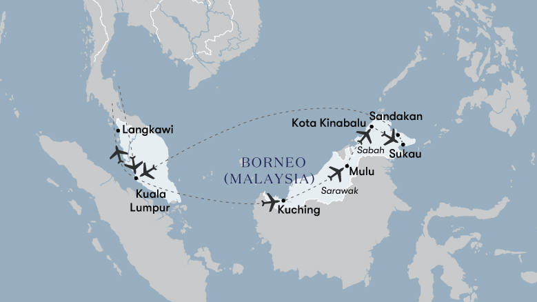 Wild Borneo Map