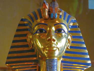 Funerary Golden Mask Of King Tutankhamun, Egyptian Museum, Cairo, Egypt