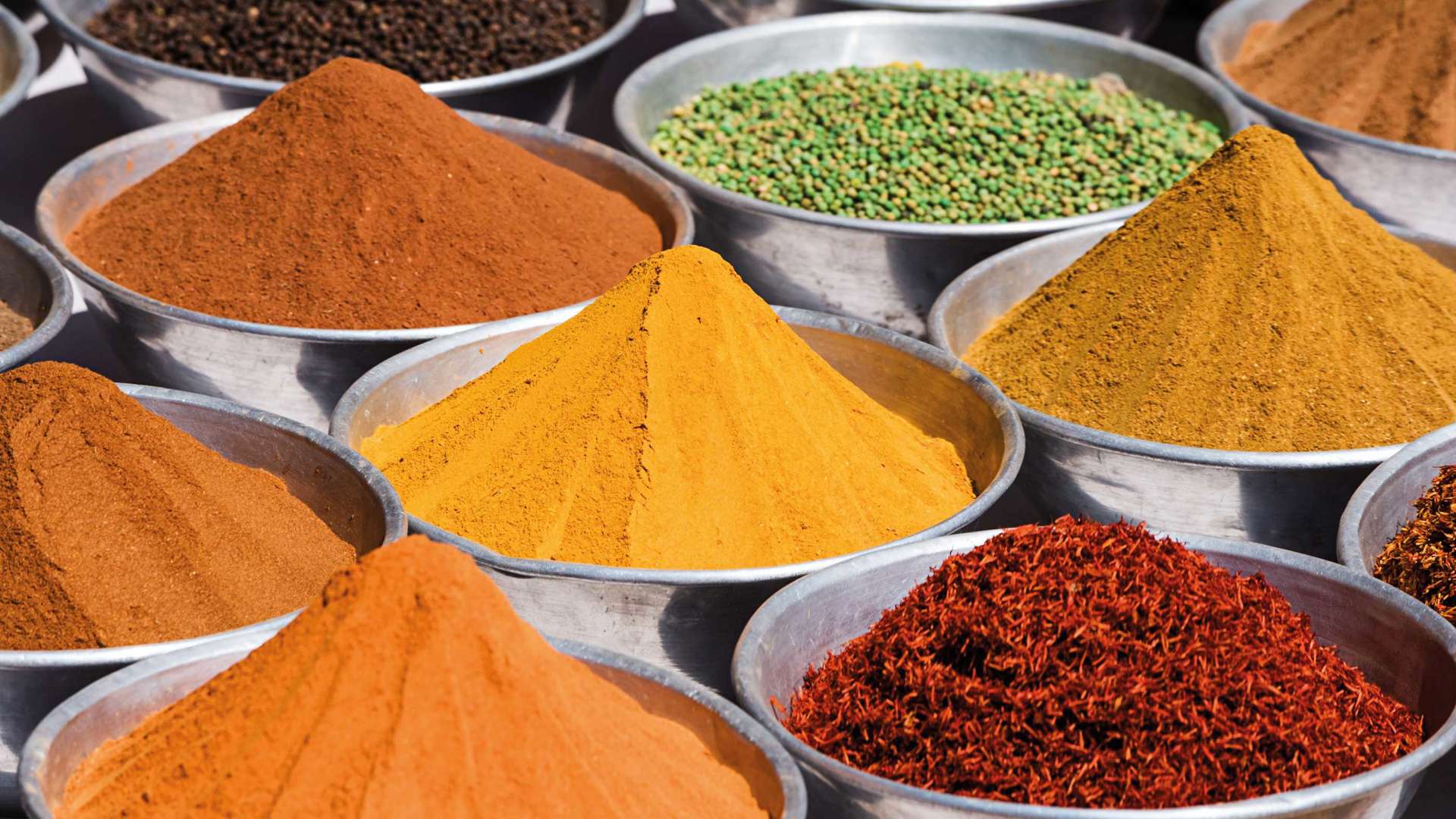Spices for sale in a  local market, Egypt 