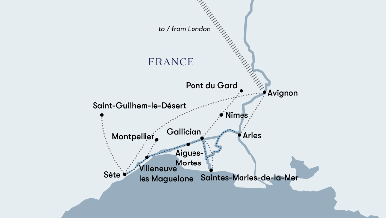 Péniche Provençale Map 2023