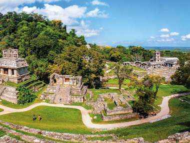 Mayan Ruins In Palenque, Chiapas, Mexico 