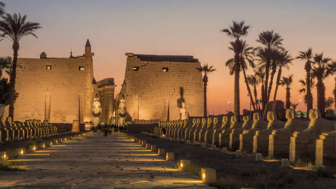 Luxor Temple At Night