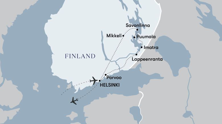 Finnish Lakeland Map 2023
