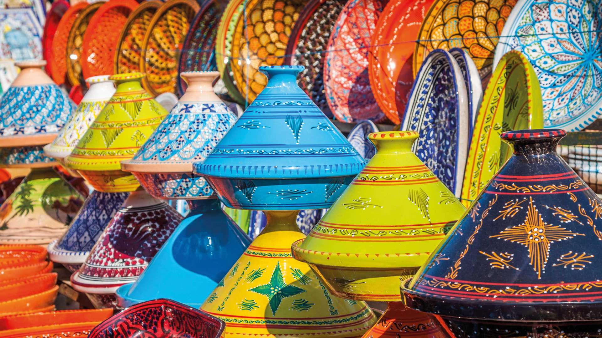 Tajines in the Souks, Marrakesh, Morocco