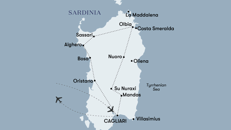 Sea & Sardinia Map 2023